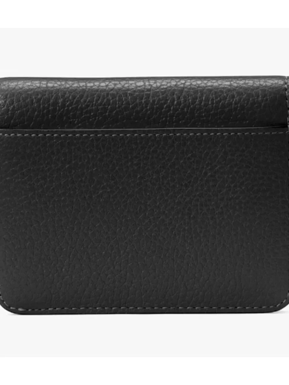 S Kate Spade Lena Small Bifold Wallet Black Pebbled Leather KH788 NWT $179